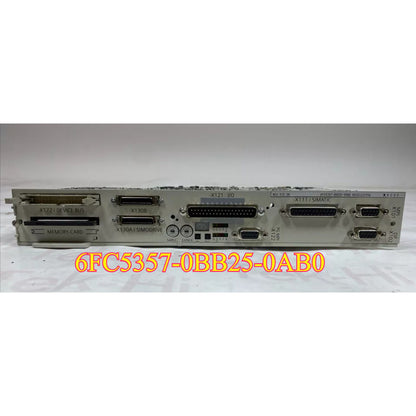 Siemens 6FC5357-0BB25-0AB0 SIMATIC CNC hardware, front view showing ports and labels.