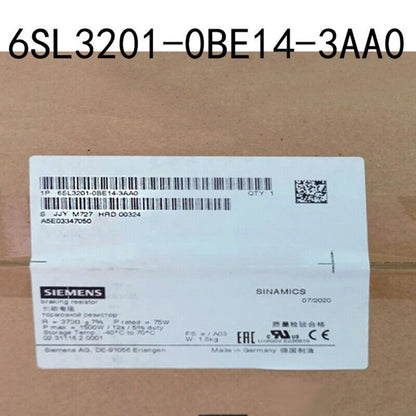SINAMICS G120 | Siemens | 6SL3201-0BE14-3AA0 6SL3 201-0BE14-3AA0 SINAMICS BRAKING RESISTOR