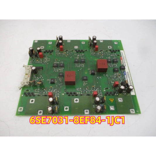 Siemens 6SE7031-8EF84-1JC1 Inverter Triggering Module, Electronic component, green circuit board with text 6SE7031-8EF84-1JC1