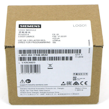 Siemens LOGO! 230RCE logic module in packaging, model 6ED1052-1FB08-0BA0, industrial automation part