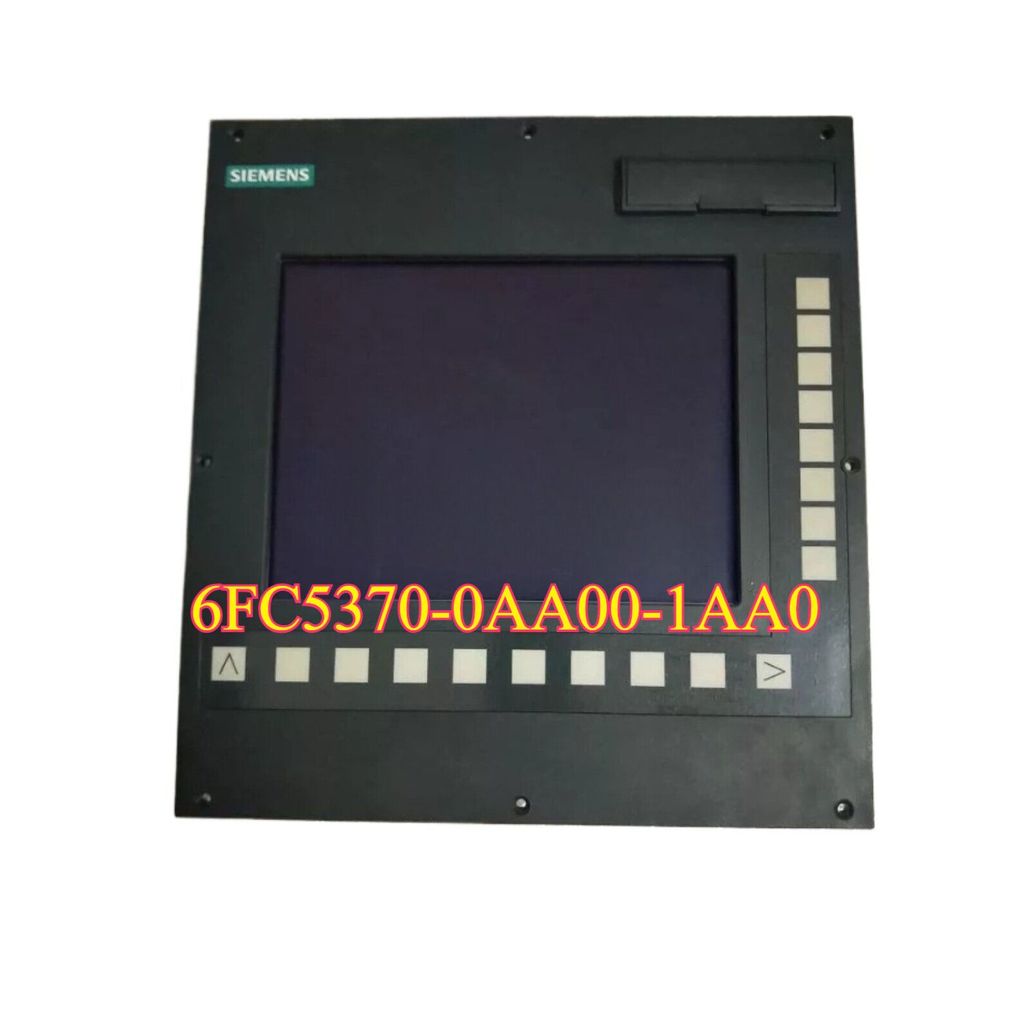 Siemens SINUMERIK 802D Operator Panel 6FC5370-0AA00-1AA0, black industrial display.