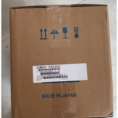 Yaskawa SGMGH-75DCA6C Servo Motor in shipping box, Made in Japan, Expedited Shipping