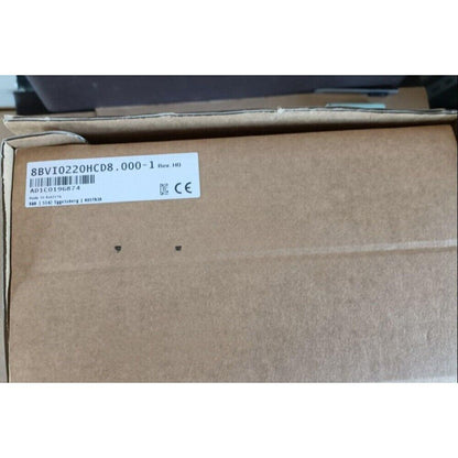 B&R 8BVI0220HCD8.000-1 Servo Drive box label, featuring product details and specifications.