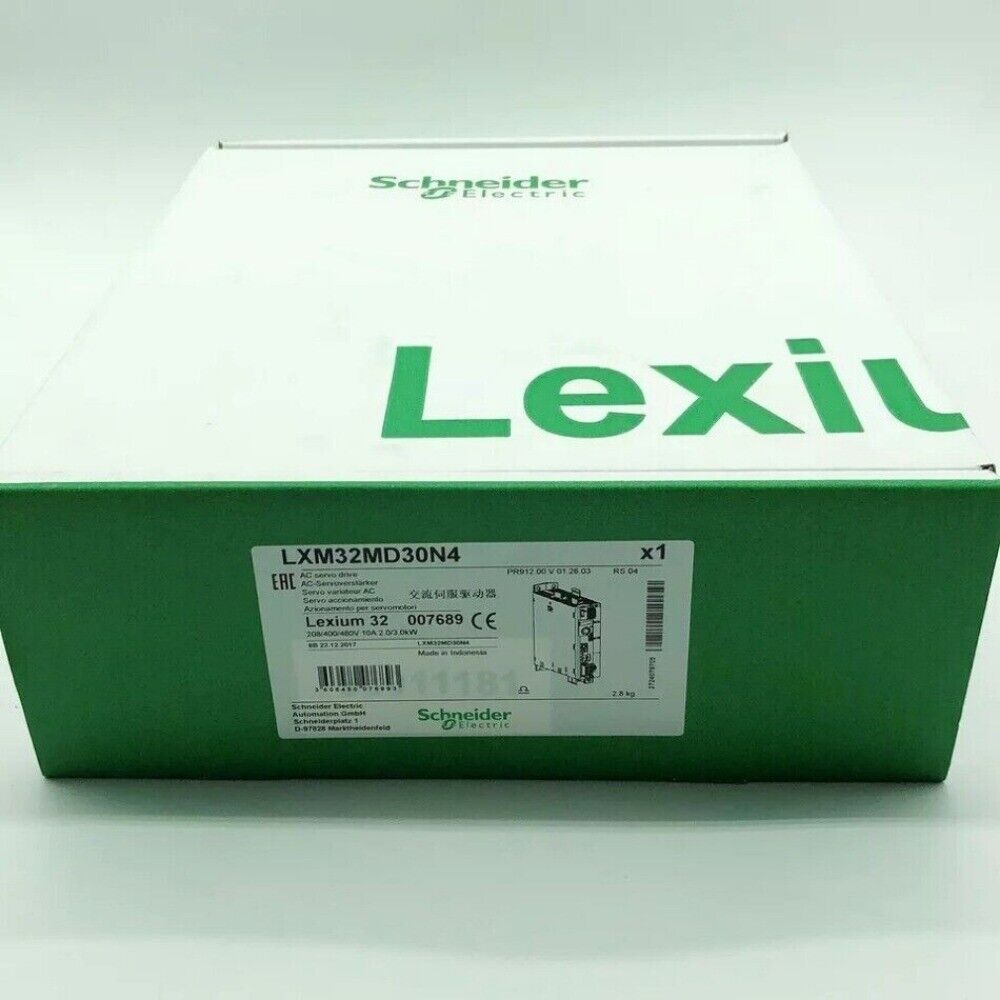 Schneider Electric Lexium LXM32MD30N4 servo drive box, new industrial automation part.