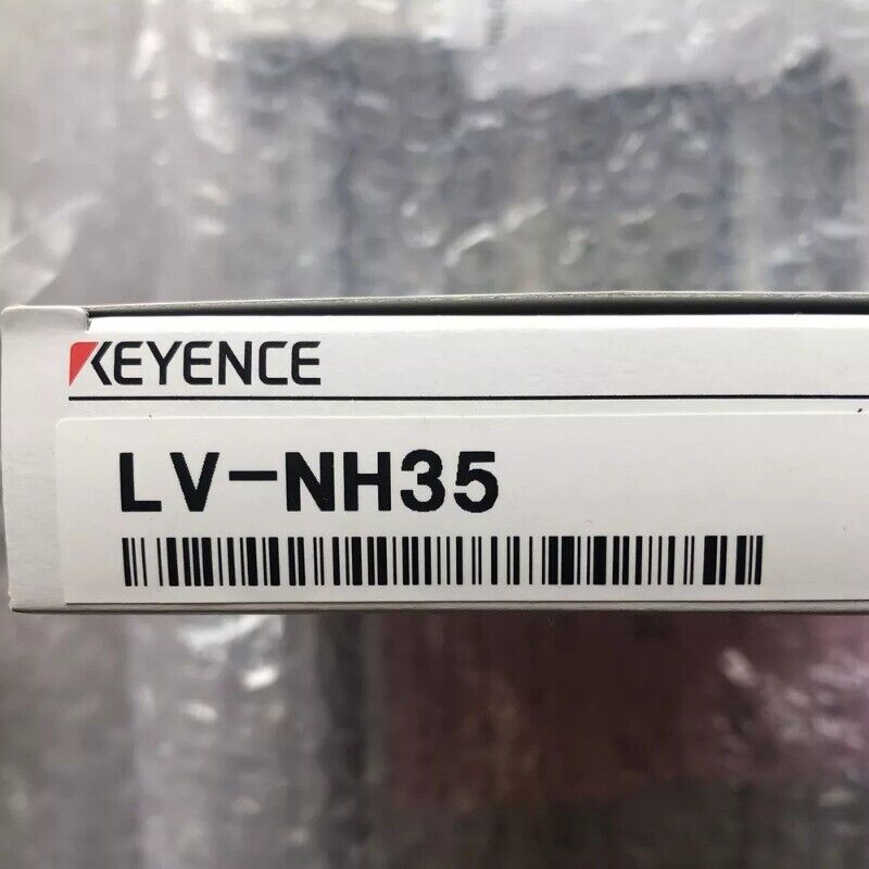 Keyence LV-NH35 laser sensor product label, industrial automation component