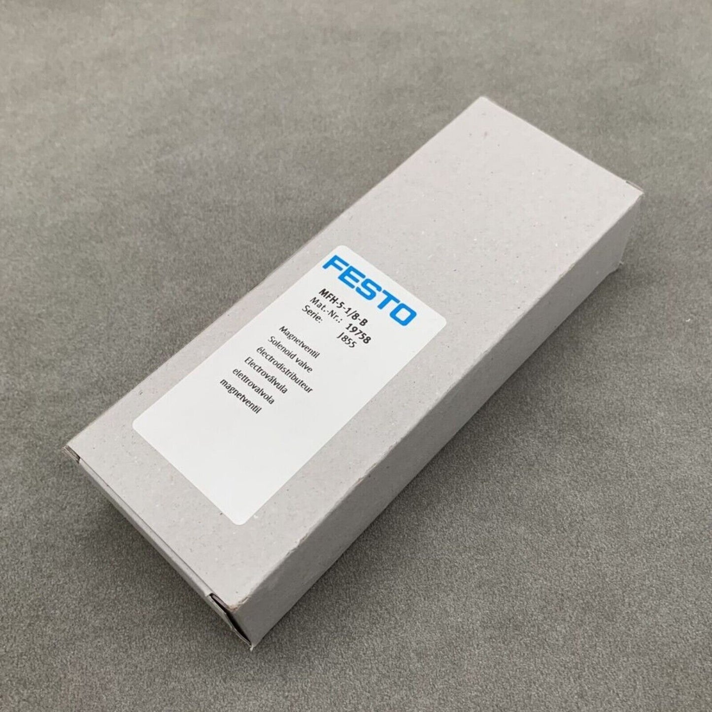 FESTO MFH-5-1/8-B Solenoid Valve in packaging, industrial automation part