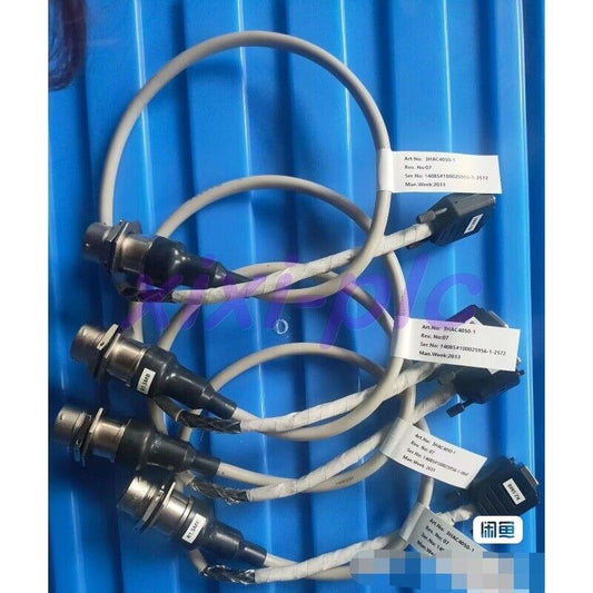 ABB 3HAC4050-1 cable, gray with connectors, part of industrial automation equipment.