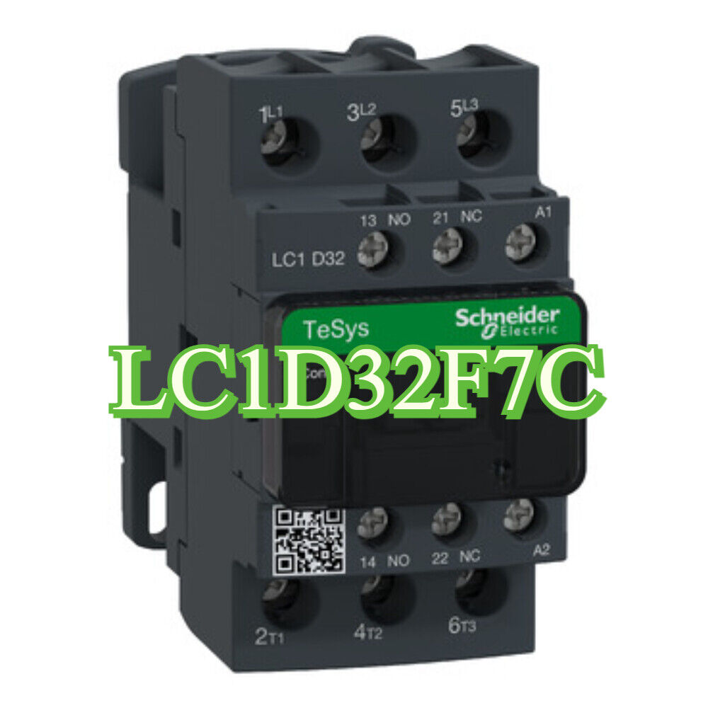 Schneider Electric LC1D32F7C Contactor, 32A, 110V AC, New In Box