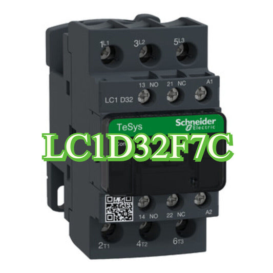 Schneider Electric LC1D32F7C Contactor, 32A, 110V AC, New In Box