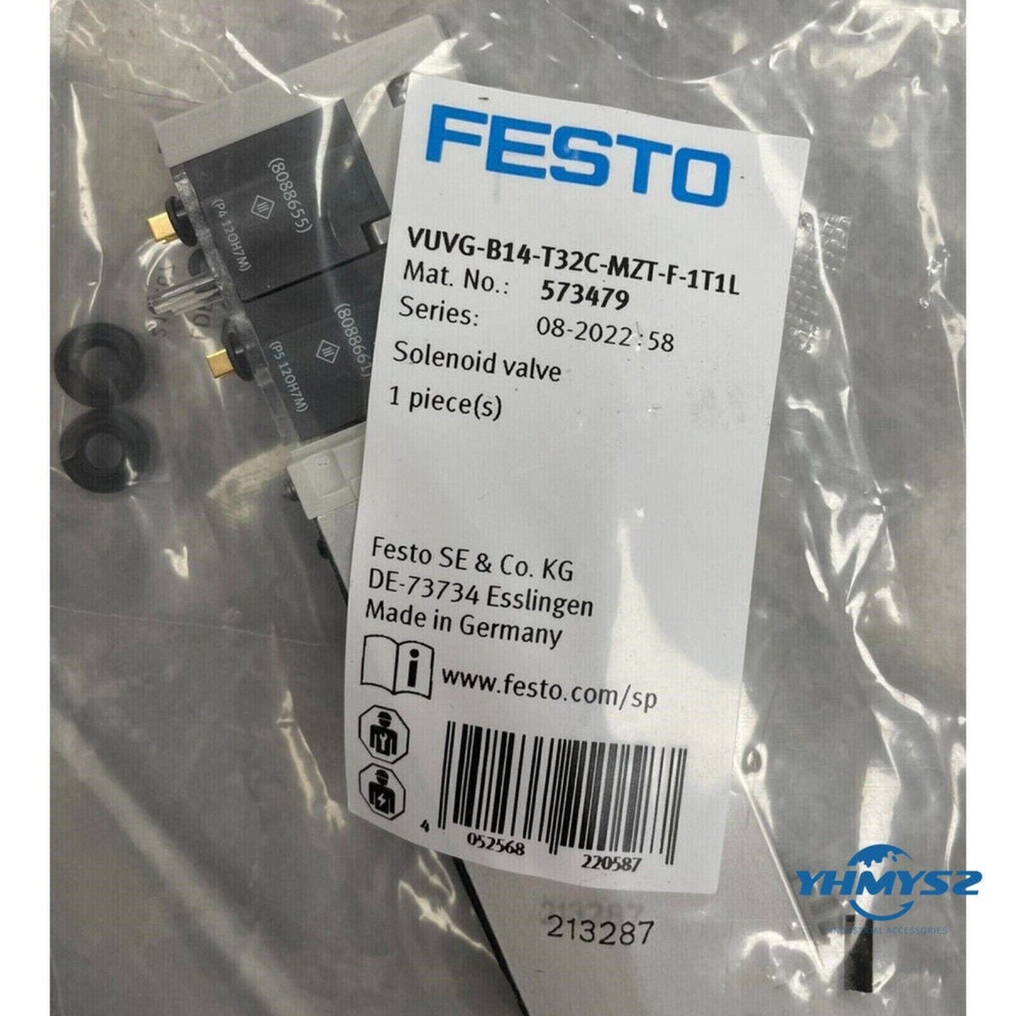 New FESTO VUVG-B14-T32C-MZT-F-1T1L 573479 Solenoid Valve