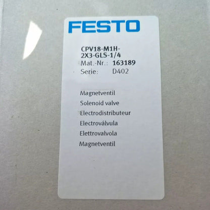 FESTO CPV18-M1H-2X3-GLS-1/4 Solenoid Valve, Industrial Automation Part