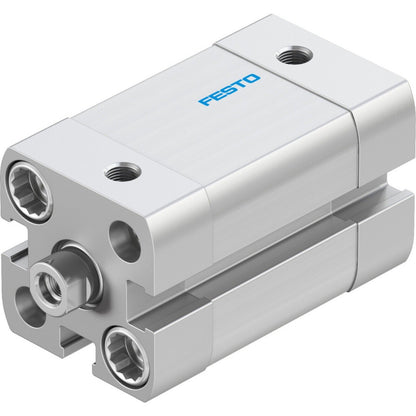 Festo ADN-16-15-I-P-A Cylinder. Silver pneumatic cylinder with Festo logo, industrial automation component.