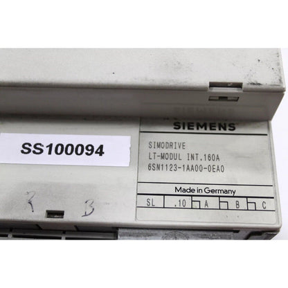 Siemens SIMODRIVE LT-MODUL INT.160A power module, 6SN1123-1AA00-0EA0, Made in Germany, industrial automation part