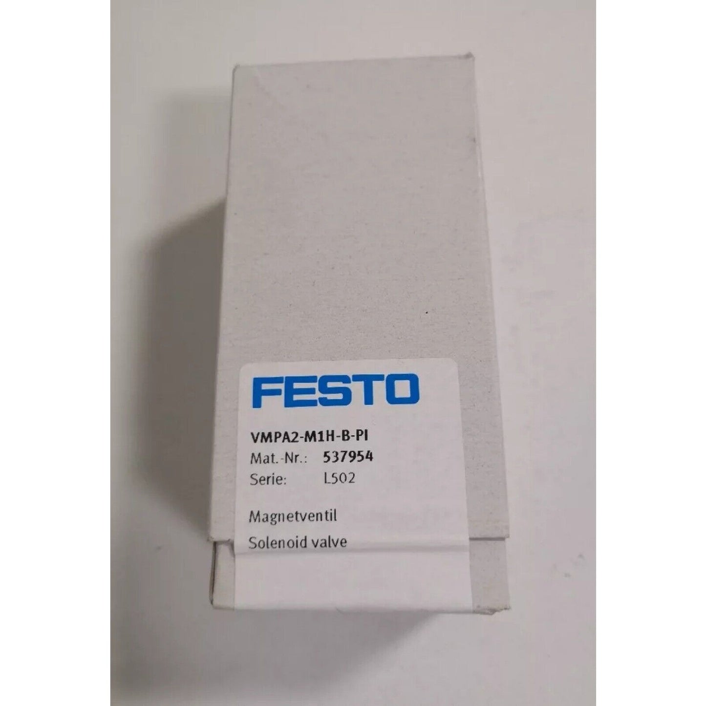 Festo VMPA2-M1H-B-PI solenoid valve in packaging, industrial automation part, Mat. Nr. 537954