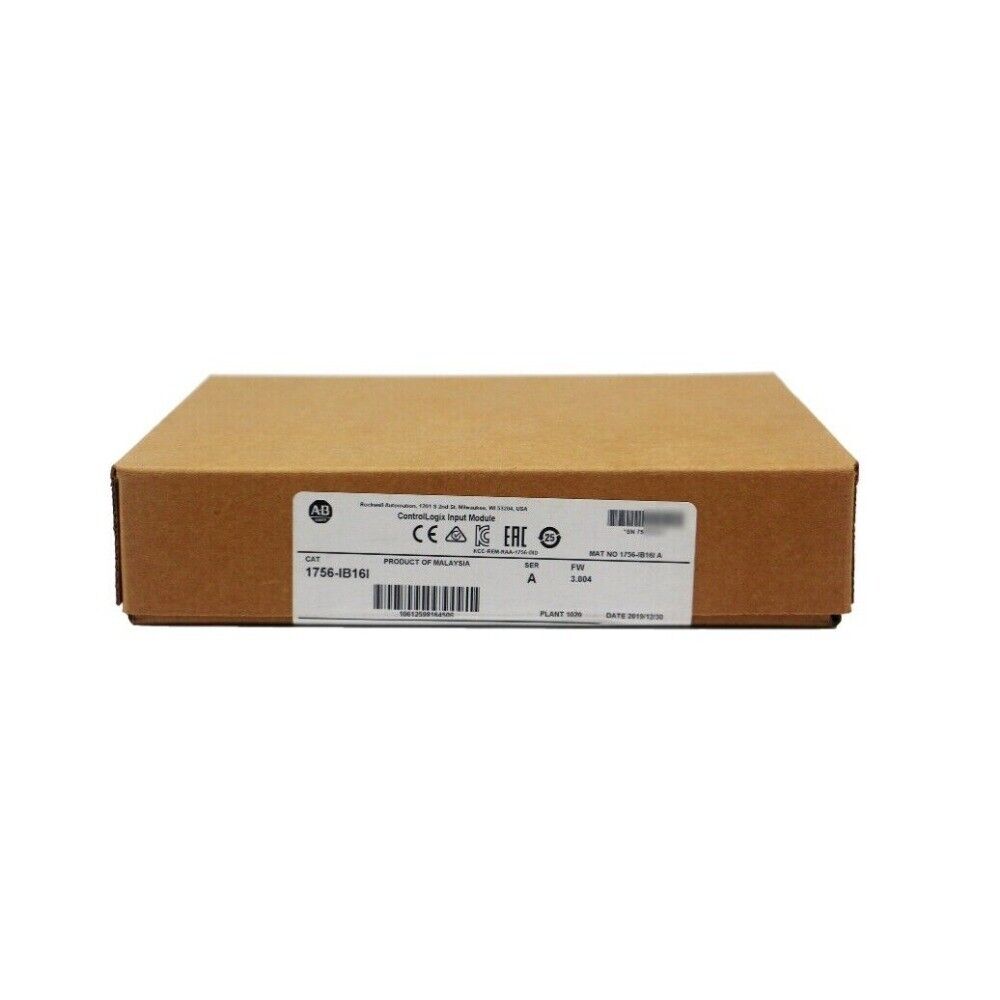 Allen-Bradley 1756-IB16I ControlLogix Input Module box, Product of Malaysia, New Factory Sealed.