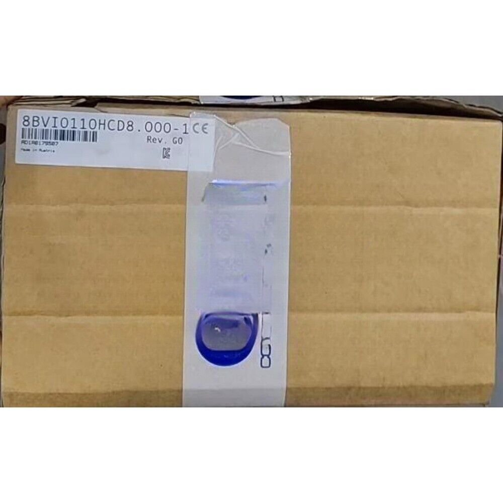 B&R Servo Drive 8BVI0110HCD8.000-1 in cardboard box, product packaging
