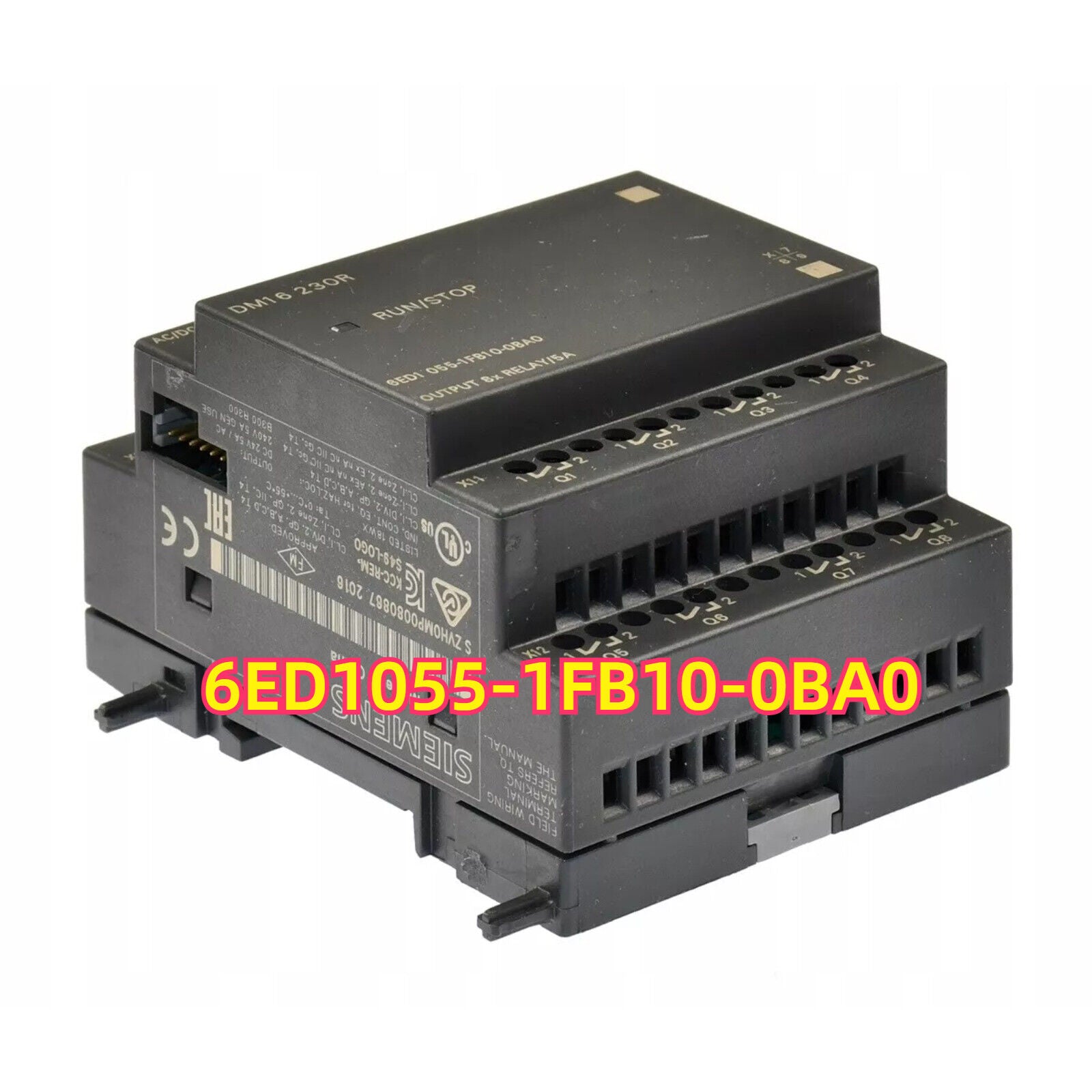 Siemens SIMATIC HMI 6ED1055-1FB10-0BA0 LOGO DM16 230R module, 7-inch industrial touchscreen panel