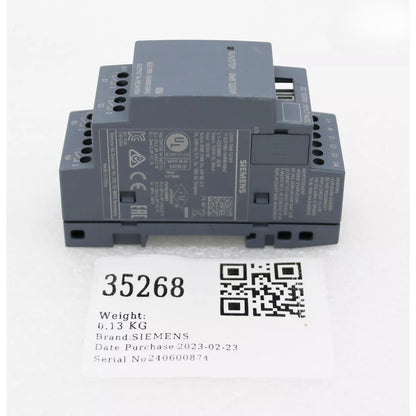 Siemens 6ED1055-1MB00-0BA2 LOGO! DM8 12/24R expansion module, digital I/O for industrial automation.