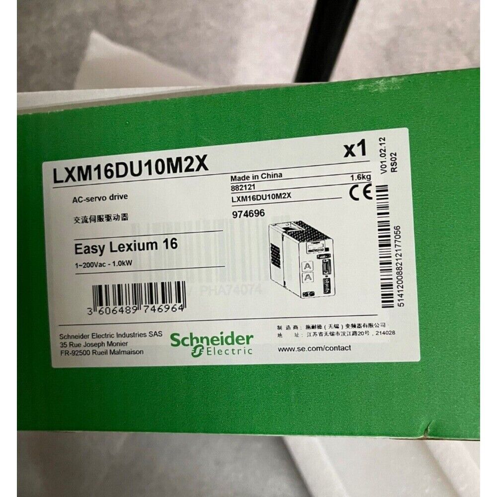 Schneider Electric LXM16DU10M2X AC Servo Drive, New, Industrial Automation Part