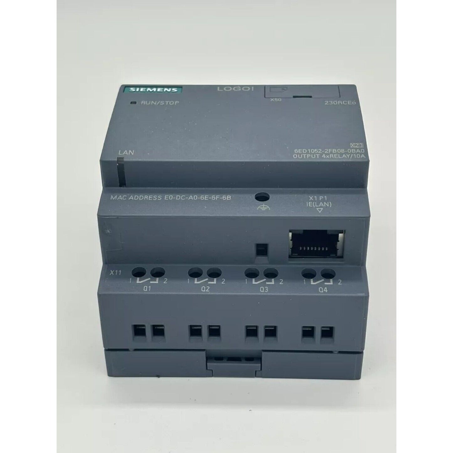 Siemens LOGO! 230RCEO logic module with LAN and relay outputs, industrial automation part