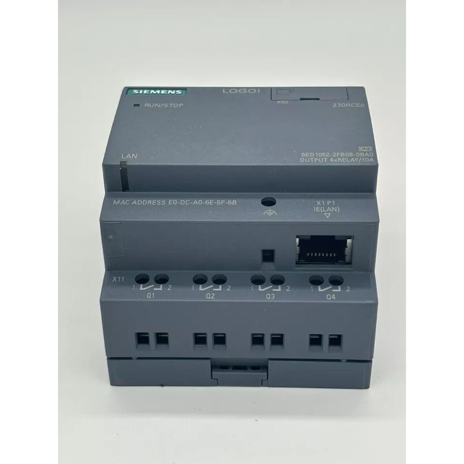 Siemens LOGO! 230RCEO logic module with LAN and relay outputs, industrial automation part