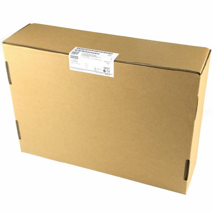 Siemens 6AV6643-0CD01-1AX1 HMI panel in shipping box, industrial automation part.