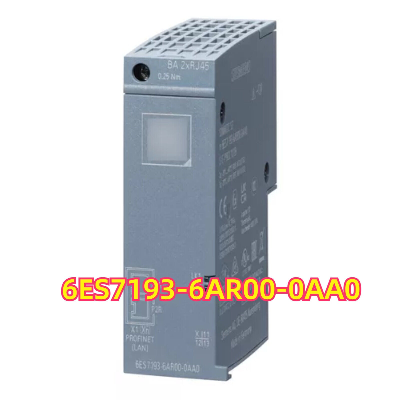SIMATIC ET 200SP BusAdapter 6ES7193-6AR00-0AA0, gray, PROFINET (LAN), with screw terminals