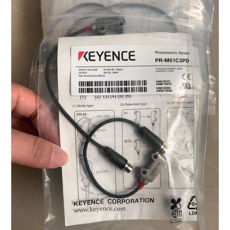 KEYENCE PR-M51C3PD Photoelectric Sensor, industrial automation part, spot stock