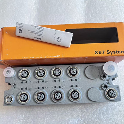 B&R X67DM9331.L12 I/O module. Digital mixing module, featuring multiple connectors and a product label.