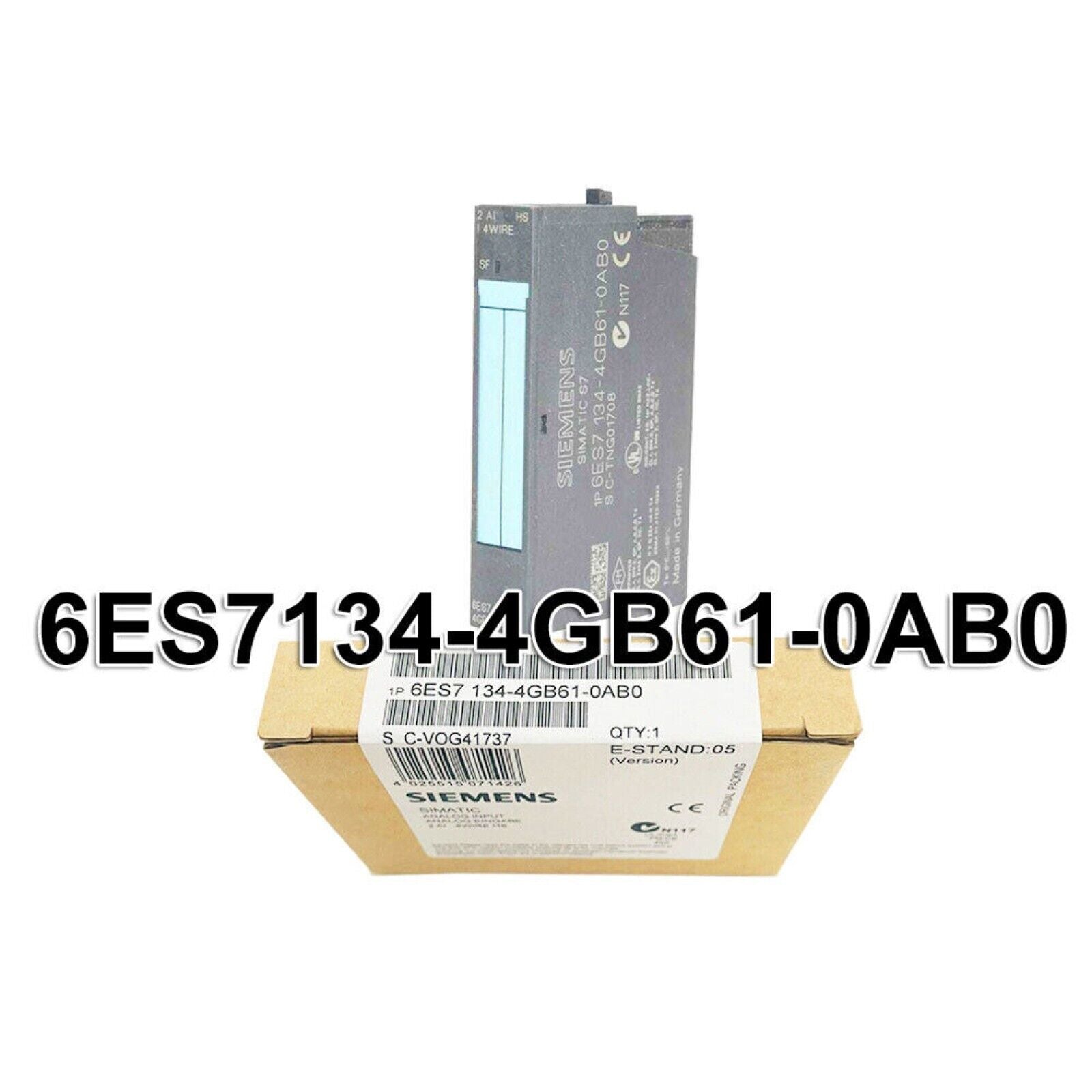 Siemens SIMATIC S7 6ES7134-4GB61-0AB0 DP Electronics Module ET 200S, Industrial Automation Component