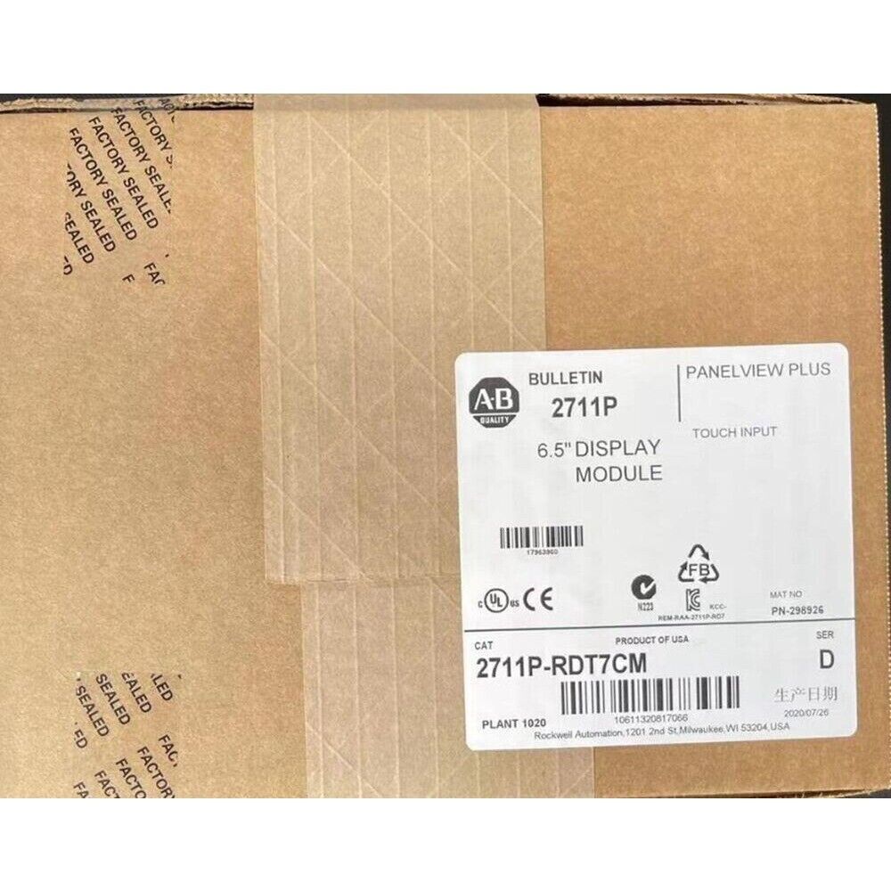 Allen-Bradley PanelView Plus 6.5" Display Module 2711P-RDT7CM NEW IN BOX, industrial automation equipment.