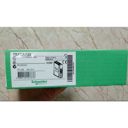 Schneider Electric TSXCAY22 2-Axis Control Module in green packaging, PLC module