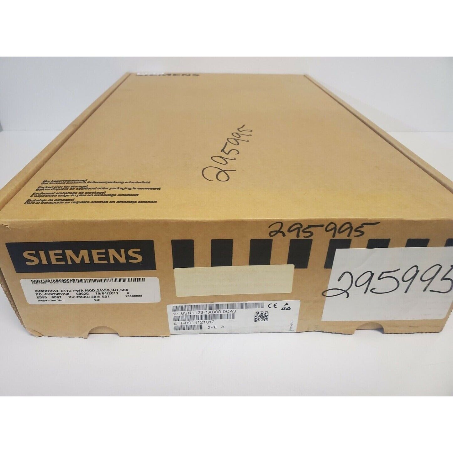 Drives/Drive Modules | Siemens | 6SN1123-1AB00-0CA3 6SN1 123-1AB00-0CA3 SIMODRIVE POWER MODULE