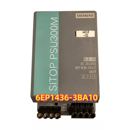 Siemens SITOP PSU300M Stabilized Power Supply 6EP1436-3BA10, DC 24V/20A power supply unit.