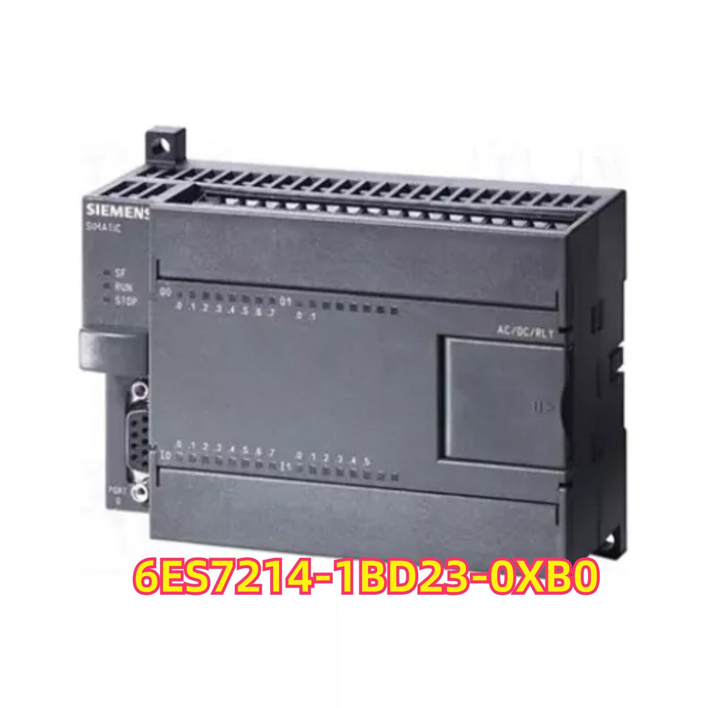 Siemens SIMATIC PLC Module 6ES7214-1BD23-0XB0, grey industrial automation equipment