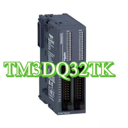 Schneider Electric TM3DQ32TK PLC Module, I/O module for industrial automation, featuring TM3DQ32TK model number