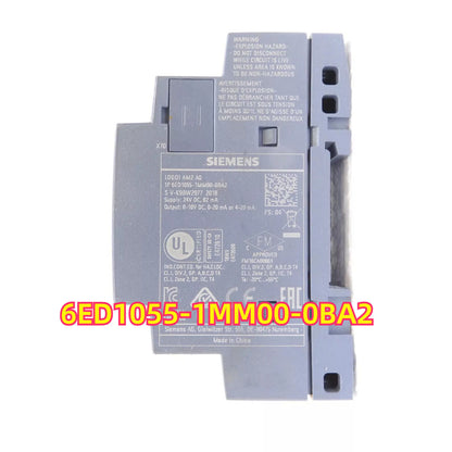 Siemens 6ED1055-1MM00-0BA2 HMI module. Features PROFINET. Panel mount for industrial automation.