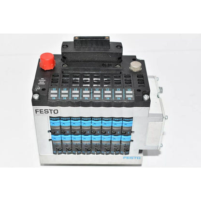 Festo CPV10-GE-DN2-8 161416 Pneumatic Manifold, front view, industrial automation component