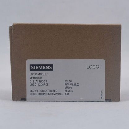 New Siemens 6ED1 052-1MD00-0BA8 6ED1052-1MD00-0BA8 LOGO 12/24RCE logic module