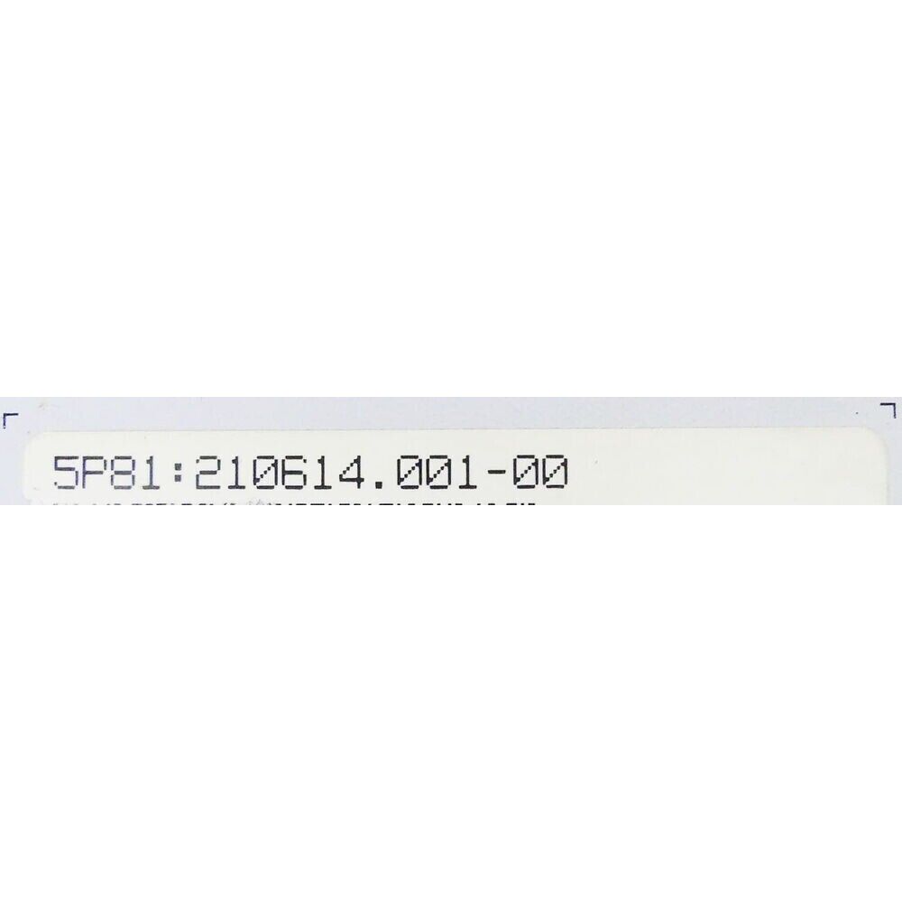 B&R Automation PC 5P81:210614.001-00 detail, white label with product code, for industrial automation equipment.