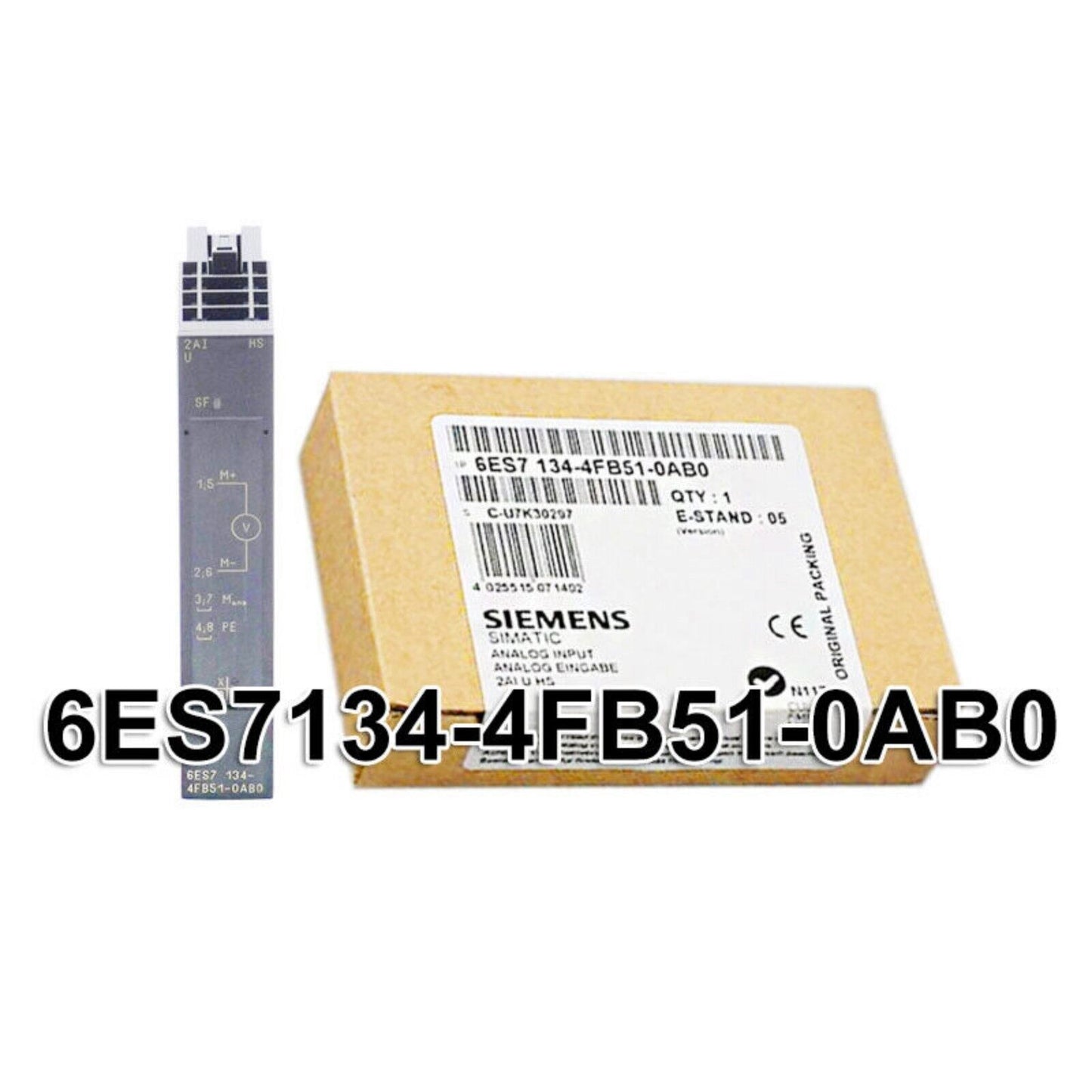 Siemens 6ES7134-4FB51-0AB0 DP Electronics Module, ET 200S series, industrial automation part, in original packaging