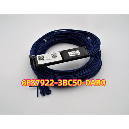 Siemens 6ES7922-3BC50-0AB0 Front connector with blue cables, industrial automation part.
