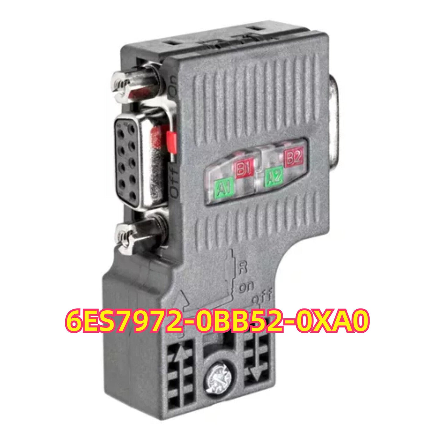Siemens SIMATIC DP Connection Plug 6ES7972-0BB52-0XA0, gray industrial connector