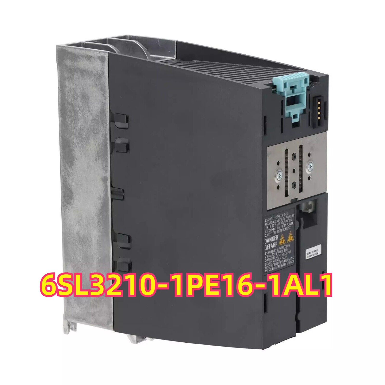 Siemens SINAMICS PM240-2 Power Module 6SL3210-1PE16-1AL1, industrial automation part, black and silver color