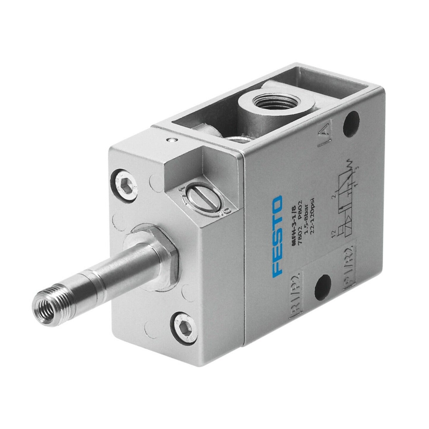 Festo MFH-3-1/8-EX Solenoid Valve, industrial automation part, silver.