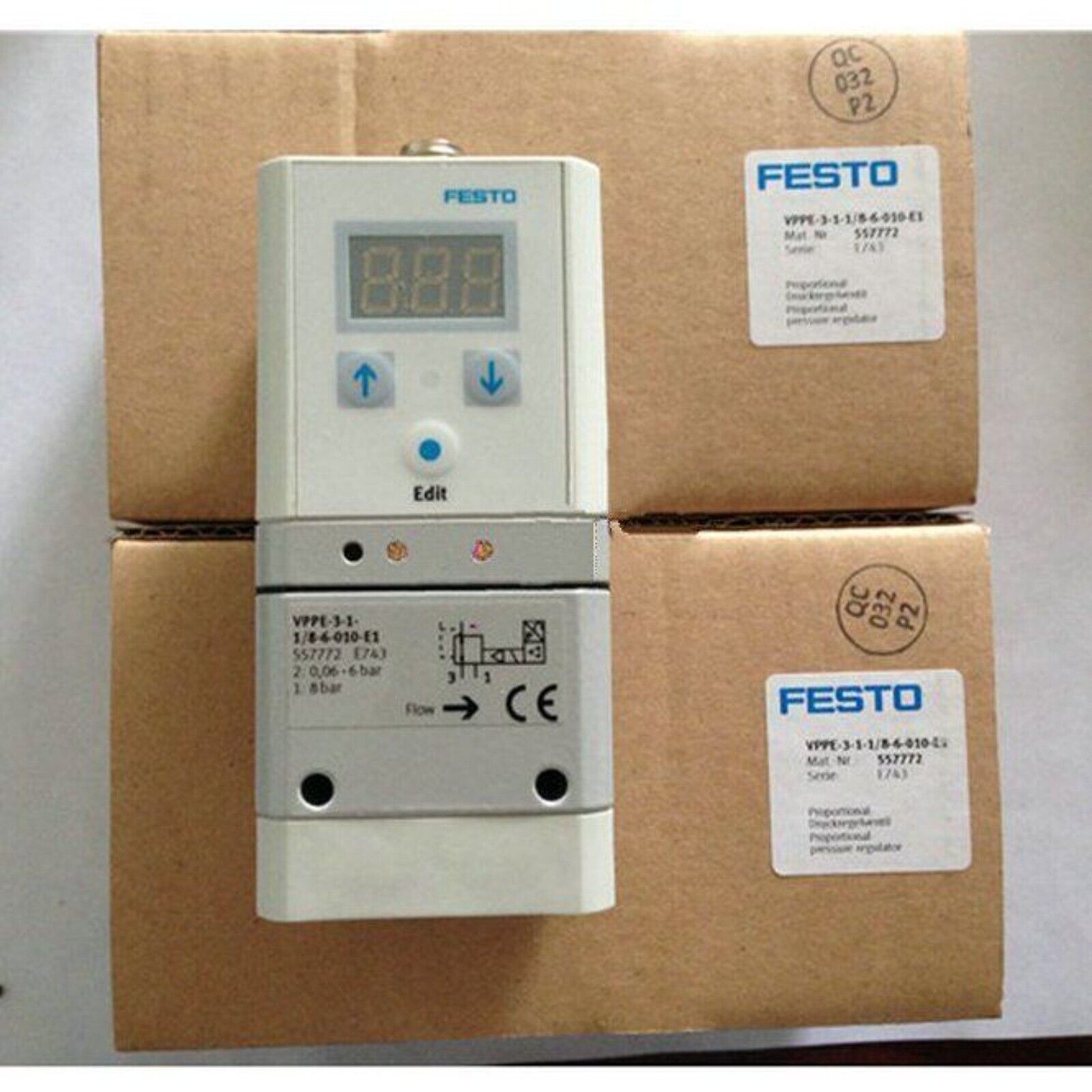 Festo VPPE-3-1-1/8-6-010-E1 Proportional Valve, Industrial Automation Part