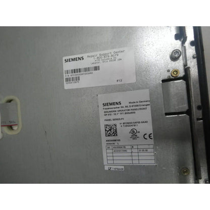 PLC | Siemens | 6FC5203-0AF02-0AA0 Sinumerik Control Panel PCU 50 6FC5210-0DF02-0AA0