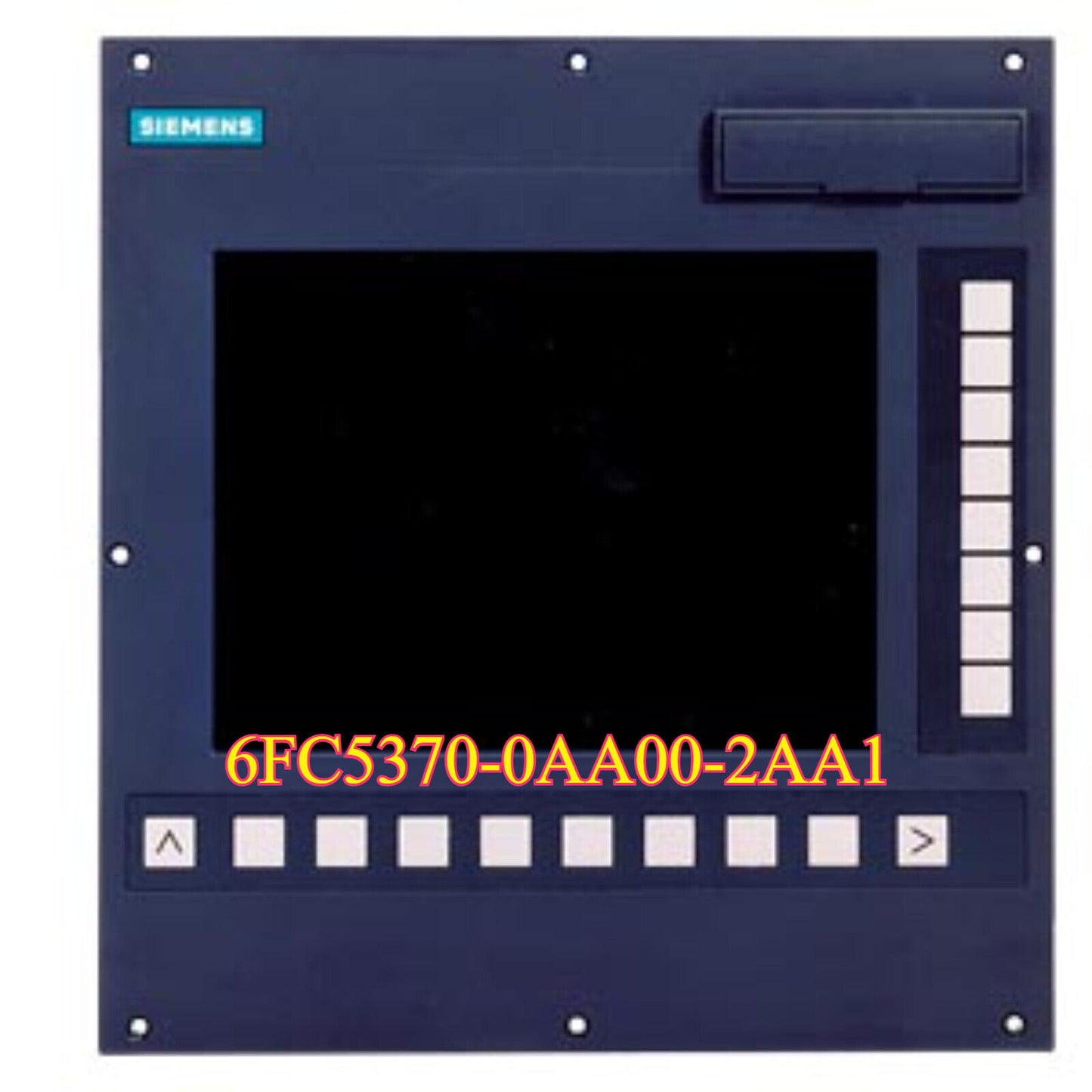 Siemens 802D plus CNC operator panel 6FC5370-0AA00-2AA1, dark blue, black screen with buttons