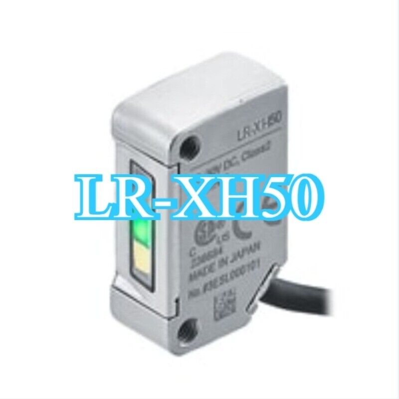 Keyence LR-XH50 CMOS Laser Sensor, separate head with visible indicators, industrial automation part.