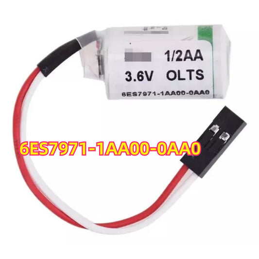 Siemens 6ES7971-1AA00-0AA0 SIMATIC S7 backup battery, 3.6V, with connector for industrial automation.